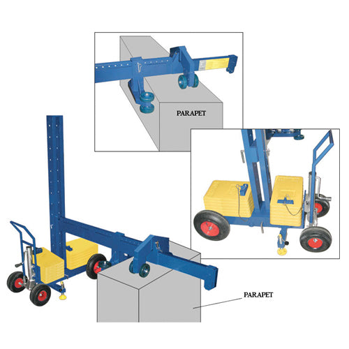 MIO PARAPET ROLLER 2FT. OUTREACH W/4FT. BASE